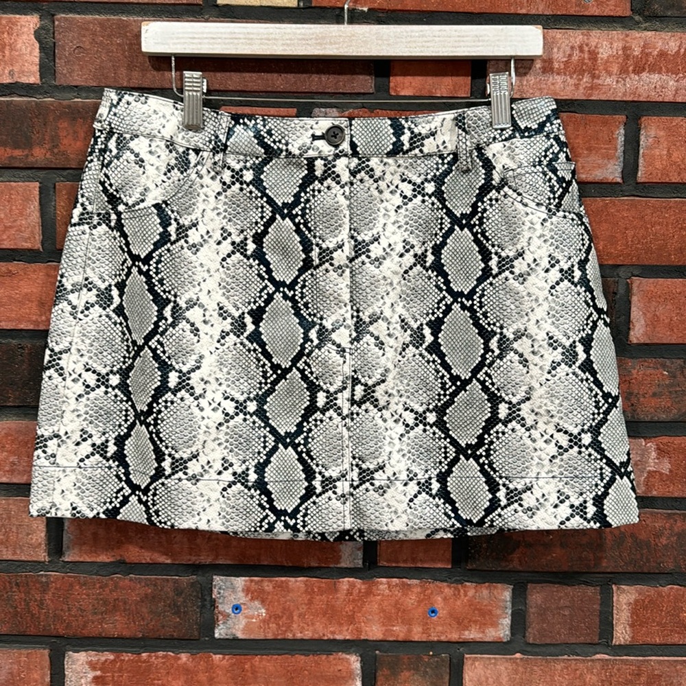 Apparis Gretchen Python Skirt in White Python - Picture 2 of 11